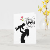 Eine Muttertags-Karte schwarz-weiß Karte (Gelbe Blume)