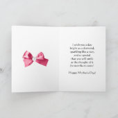 Eine Muttertagskarte eines Flugzeugs Karte (Innenseite)