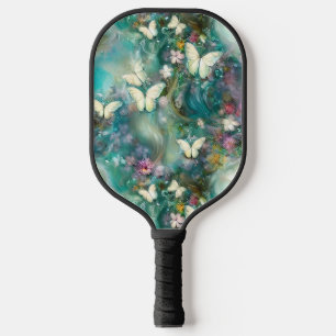 Eine mystische Schmetterlingsreihe Design 3 Pickleball Schläger