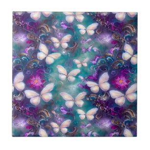 Eine mystische Schmetterlingsserie Design 1 Fliese