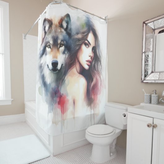 Eine mystische Verbindung zwischen einem Indianer Duschvorhang (Beispiel)