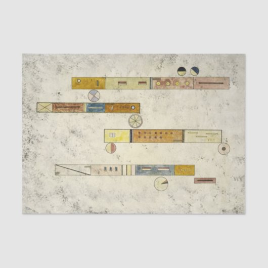 Eine nach der anderen von Wassily Kandinsky Seidenpapier (Vorderseite)