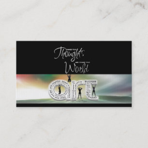 Eine nachdenkliche Art Goal Card Visitenkarte