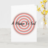 Eine Nachricht an die Grußkarte der konzentrischen Karte (Gelbe Blume)