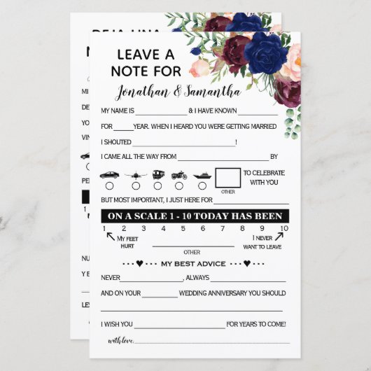 Eine Nachricht für frisch gezogene zweisprachige S (Vorne/Hinten)