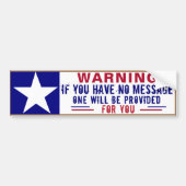 Eine Nachricht got? Autoaufkleber (Vorne)