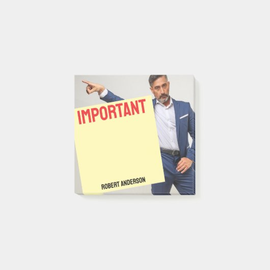 Eine Nachricht von Ihrem Chef Post-it Klebezettel (Vorderseite)