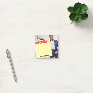 Eine Nachricht von Ihrem Chef Post-it Klebezettel