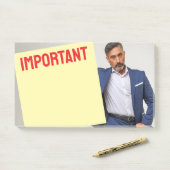 Eine Nachricht von Ihrem Chef Post-it Klebezettel (Auf Schreibtisch)