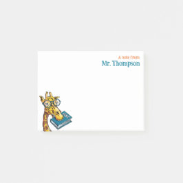 Eine Nachricht von Lehrer mit Namen - Alberne Gira Post-it Klebezettel