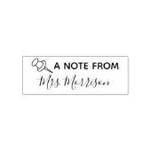 Eine Nachricht von Modern Back to School Lehrer Sc Permastempel (Design)