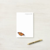 Eine Nachricht von ... Monarch Butterfly Notepad Post-it Klebezettel (Auf Schreibtisch)