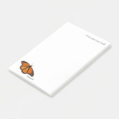 Eine Nachricht von ... Monarch Butterfly Notepad Post-it Klebezettel (angewinkelt)