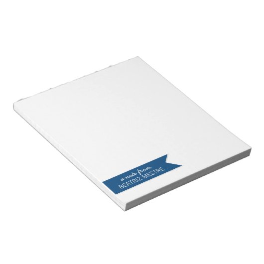 Eine Nachricht von... Personalisierte Notepad | Bl Notizblock (angewinkelt)