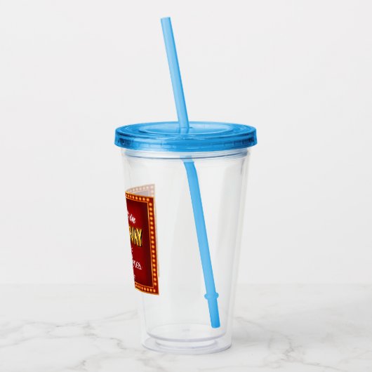 Eine Nacht am Broadway Acryltrinkbecher (Links)