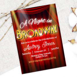Eine Nacht am Broadway Einladung