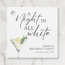 Eine Nacht am weißen Geburtstag Geschenkanhänger