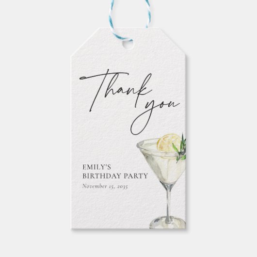 Eine Nacht am weißen Geburtstag Geschenkanhänger (Vorderseite)