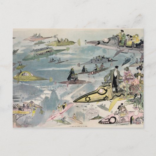 Eine Nacht an der Oper im Jahr 2000 - 1882 Postkarte (Vorderseite)