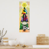 Eine Nacht anders als jeder andere Weihnachtsbaum Poster (Küche)