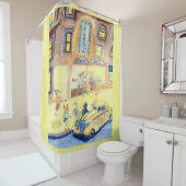 Eine Nacht auf der Stadt Duschvorhang (Beispiel)