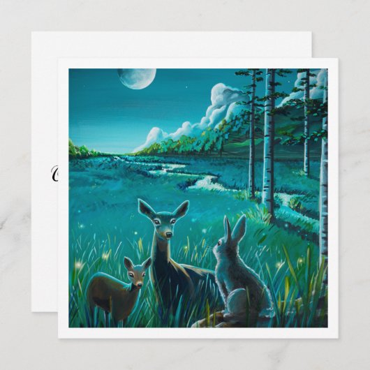 Eine Nacht auf der Wiese - Mini Print (Vorne/Hinten)