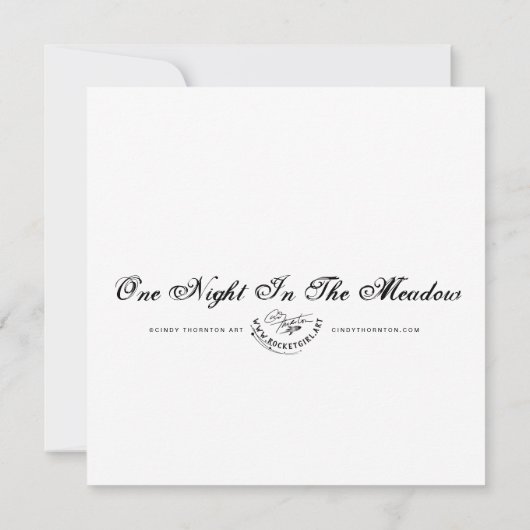 Eine Nacht auf der Wiese - Mini Print (Rückseite)