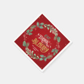 "Eine Nacht der Freude: Weihnachten im Unternehmen Serviette (Ecke)
