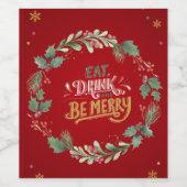 "Eine Nacht der Freude: Weihnachten im Unternehmen Weinetikett (Einzelnes Label)