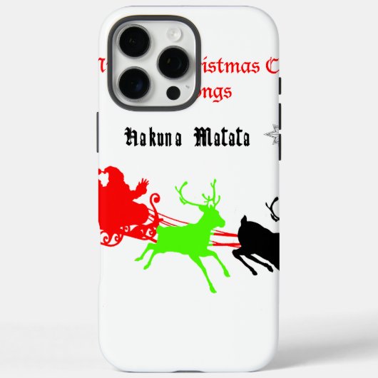 Eine Nacht der Weihnachtslieder und Songs Hakunama Case-Mate iPhone Hülle (Rückseite)