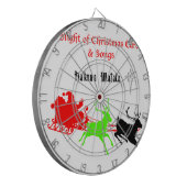 Eine Nacht der Weihnachtslieder und Songs Hakunama Dartscheibe (Vorderseite Links)