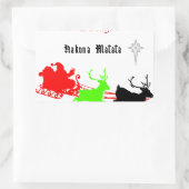 Eine Nacht der Weihnachtslieder und Songs Hakunama Rechteckiger Aufkleber (Tasche)