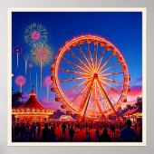 Eine Nacht festlicher Lichteffekte Poster (Vorne)