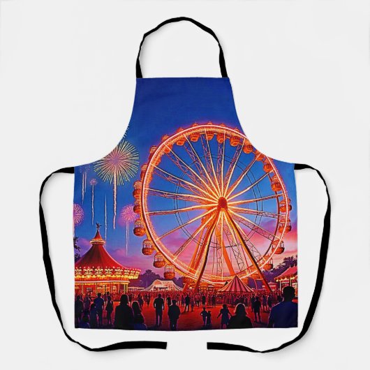 Eine Nacht festlicher Lichteffekte Schürze (Vorderseite)