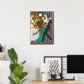 Eine Nacht im dekadenten Paris Art-Déco-Poster Poster (Heimbüro)