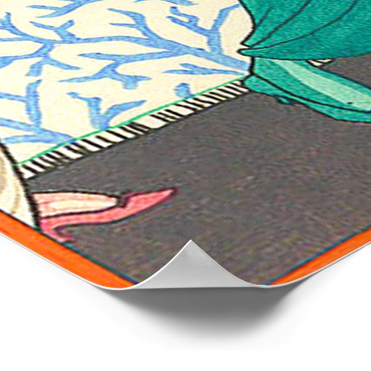 Eine Nacht im dekadenten Paris Art-Déco-Poster Poster (Ecke)