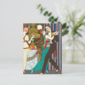 Eine Nacht im Pariser Stil Postkarte (Stehend Vorderseite)