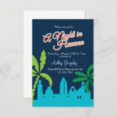 Eine Nacht in Havana Einladung (Vorne/Hinten)