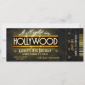 Eine Nacht in Hollywood Ticket Einladung (Vorderseite)