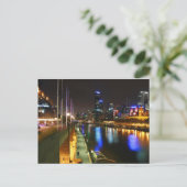 Eine Nacht in Melbourne Postkarte (Stehend Vorderseite)