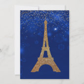 Eine Nacht in Paris 16 . Geburtstag Einladung (Rückseite)