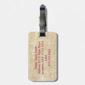 Eine Nacht in Paris-Gepäckanhänger Gepäckanhänger (Rückseite vertikal)