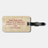 Eine Nacht in Paris-Gepäckanhänger Gepäckanhänger (Rückseite horizontal)