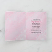 Eine Nacht in Paris Pink Gold Eiffelturm Sweet 16 Einladung (Innenseite)