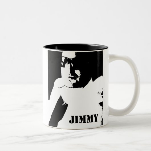 Eine Nacht mit Jimmy-Tasse Zweifarbige Tasse (Rechts)