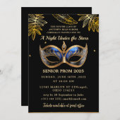 Eine Nacht unter dem Gold-Prom der Sterne Einladung (Vorne/Hinten)