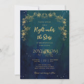 Eine Nacht unter dem Sternenhimmel Abschluss Einladung (Vorderseite)