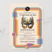 Eine Nacht unter dem Sternenprom Einladung (Vorne/Hinten)