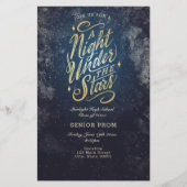 Eine Nacht unter den Sternen Event Flyer Einladung (Vorderseite)