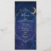 Eine Nacht unter den Sternen Himmelskies Menü Menükarte (Vorderseite)